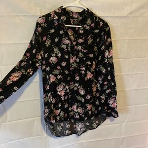 Floral long sleeve top
